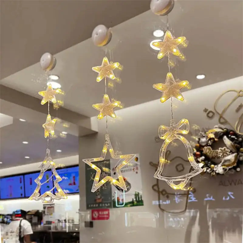 Festive Starlight LED Window Decor