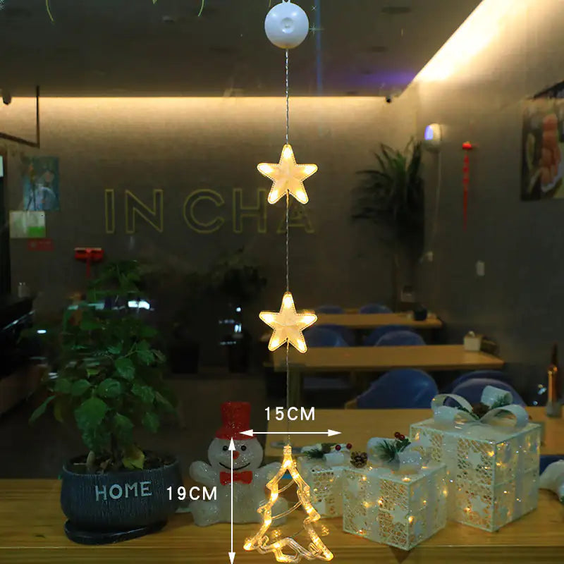 Festive Starlight LED Window Decor