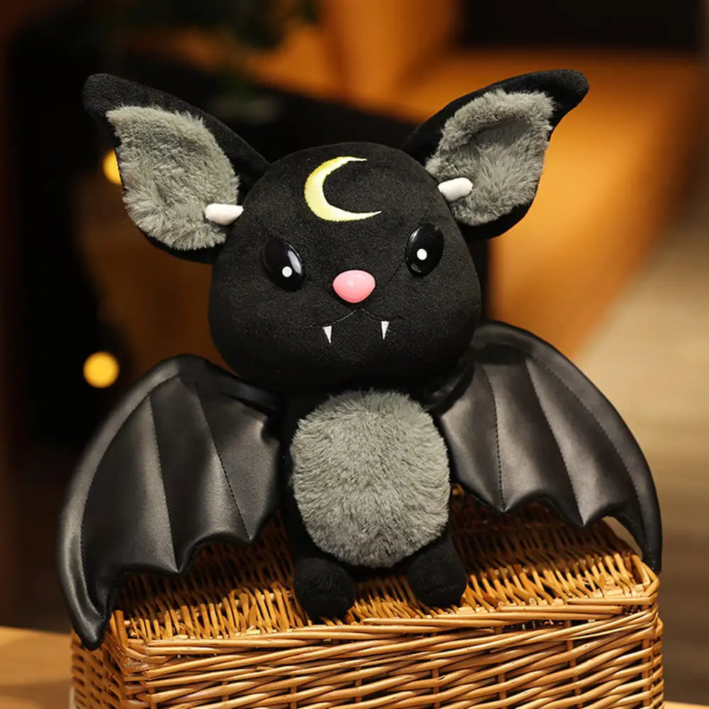 Elegant Nocturnal Bat Plush Toy