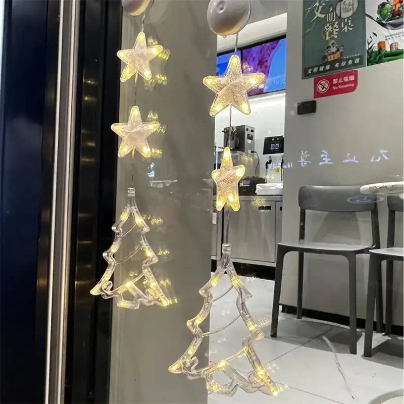 Festive Starlight LED Window Decor
