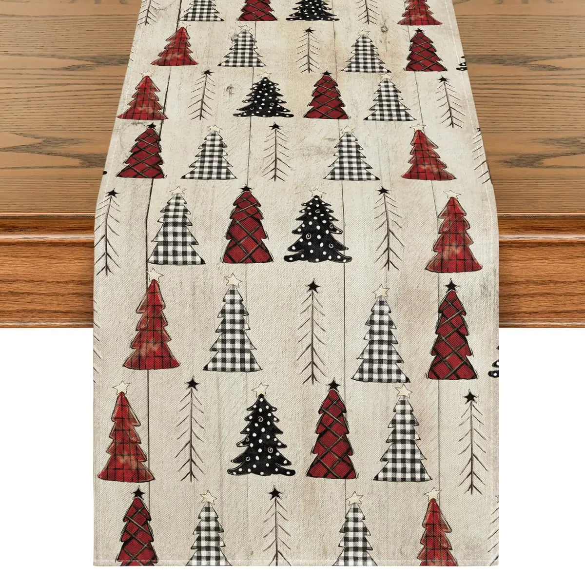 Artoid Mode Elegant Christmas Tree Table Runner