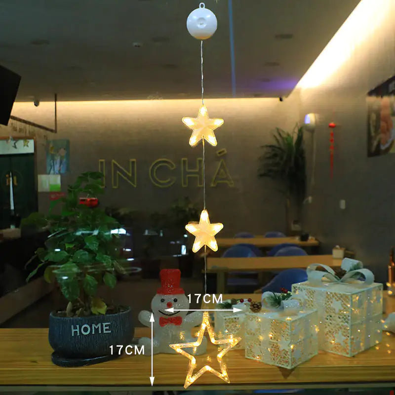 Festive Starlight LED Window Decor