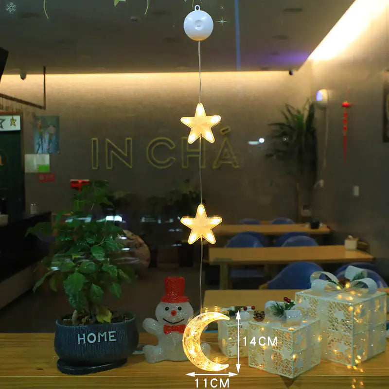 Festive Starlight LED Window Decor