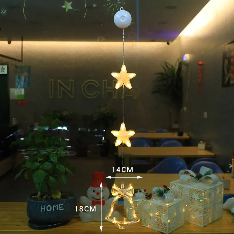 Festive Starlight LED Window Decor