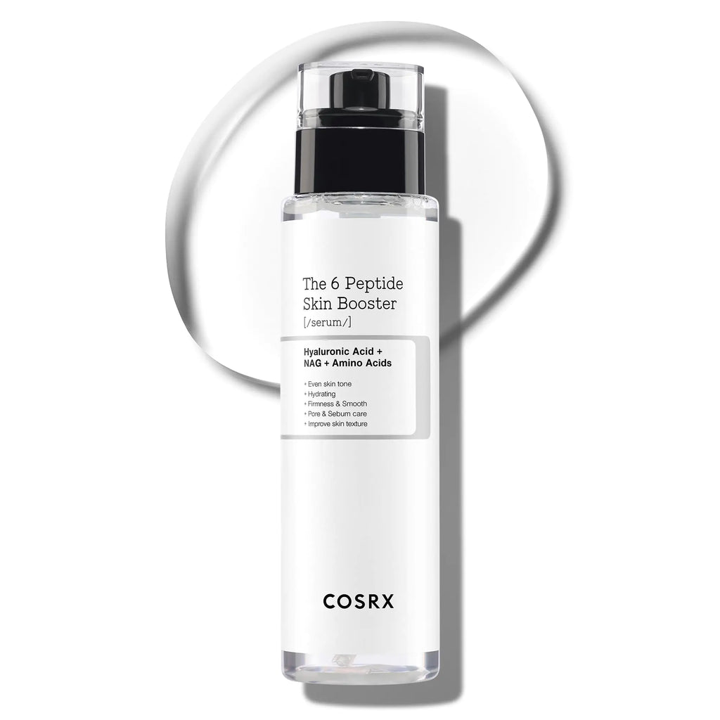 COSRX 6X Peptide Collagen Booster Toner Serum Niacinamide & Hyaluronic Acid Skin Renewal Boosting Facial Essence for All Skin Types Korean Skin Care Paraben Free 150mL/5.07 Fl.Oz