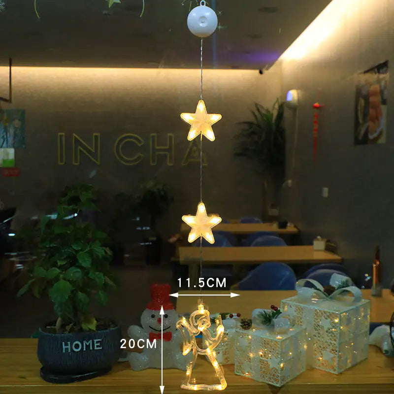 Festive Starlight LED Window Decor