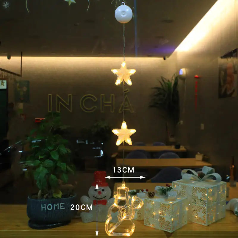 Festive Starlight LED Window Decor