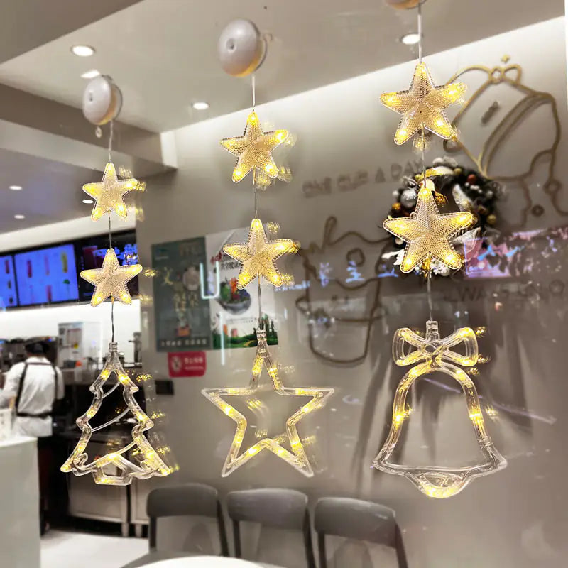 Festive Starlight LED Window Decor
