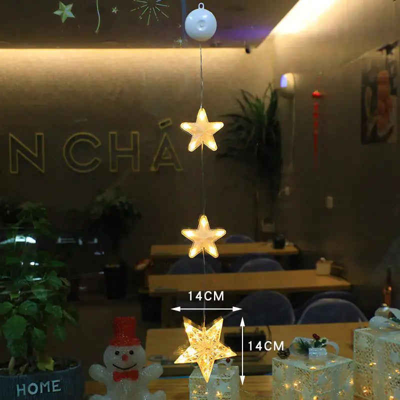 Festive Starlight LED Window Decor