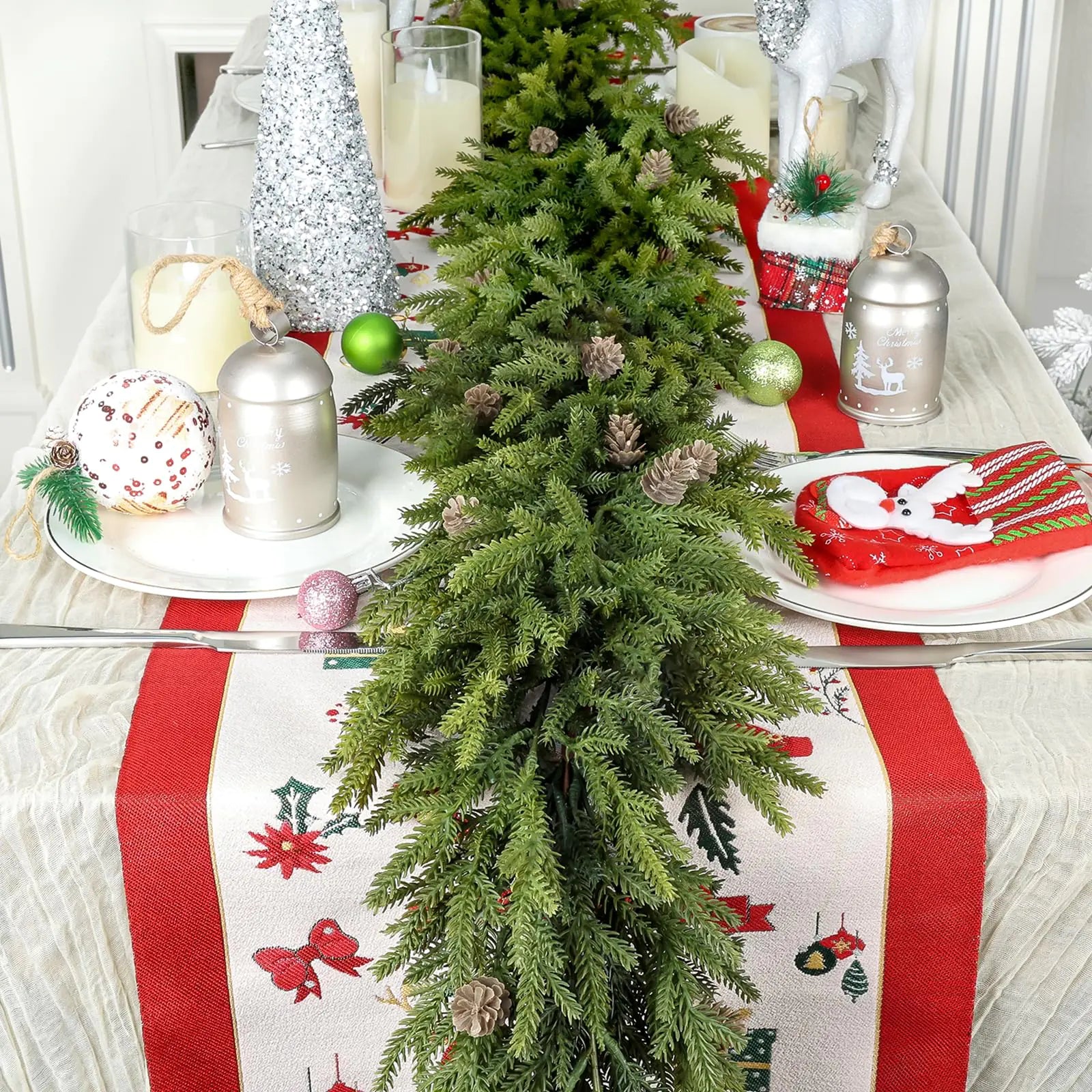 Luxury Handcrafted Holiday Garland 6 Foot – Bring the Christmas Magic to Your Home