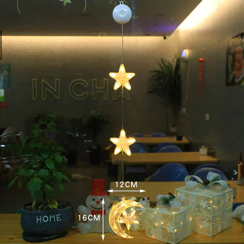 Festive Starlight LED Window Decor
