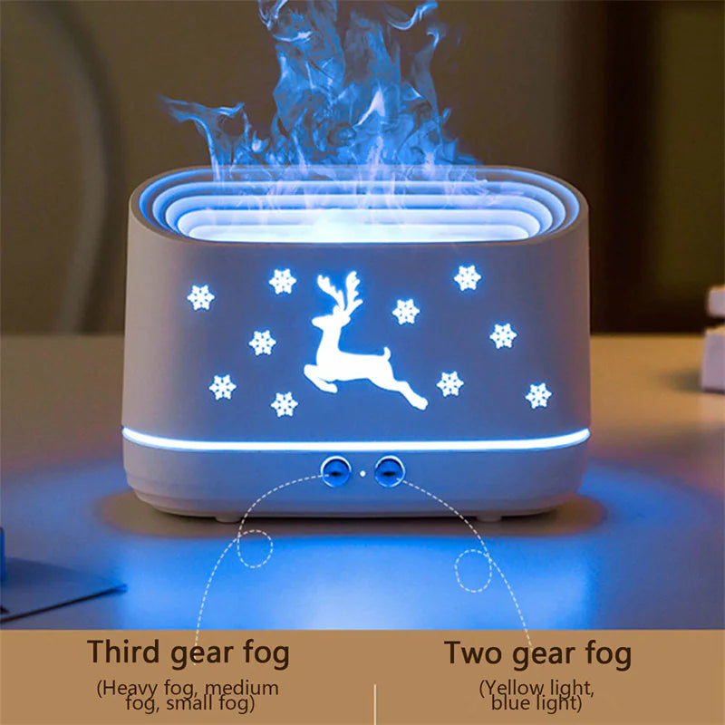 Elk Flame Aroma Diffuser with Night Light