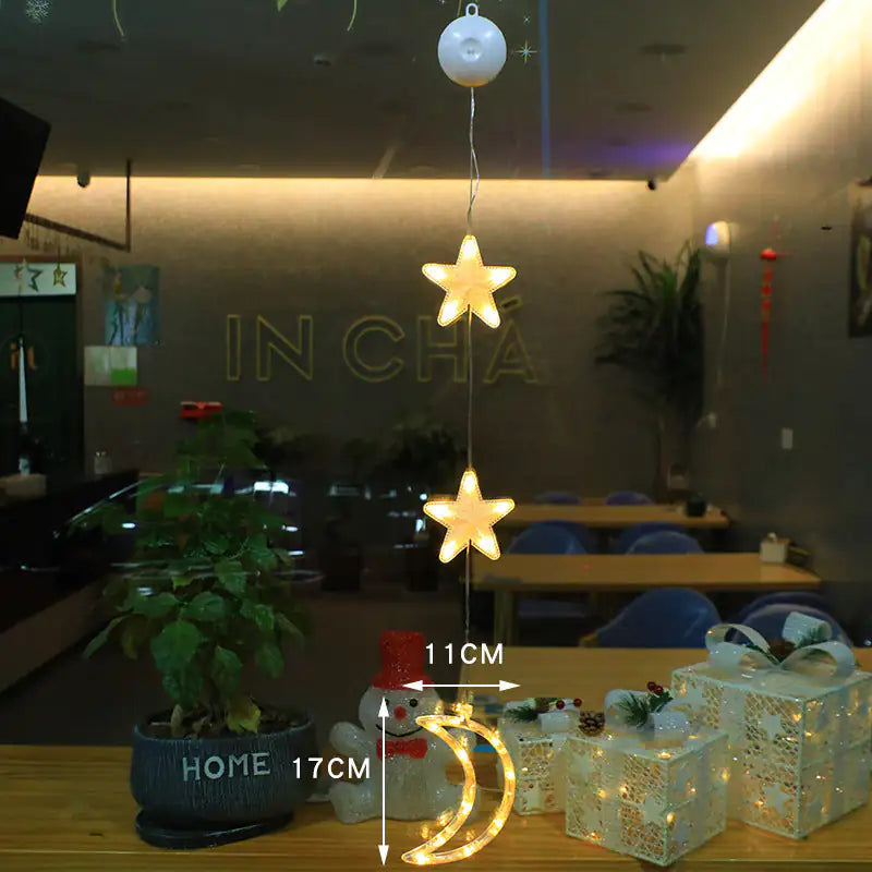Festive Starlight LED Window Decor
